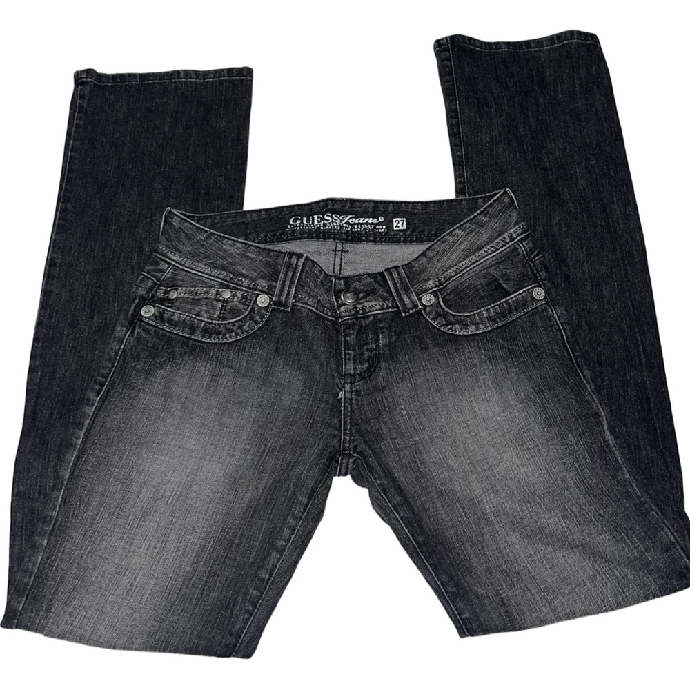 GUESS Black Low-rise Jeans